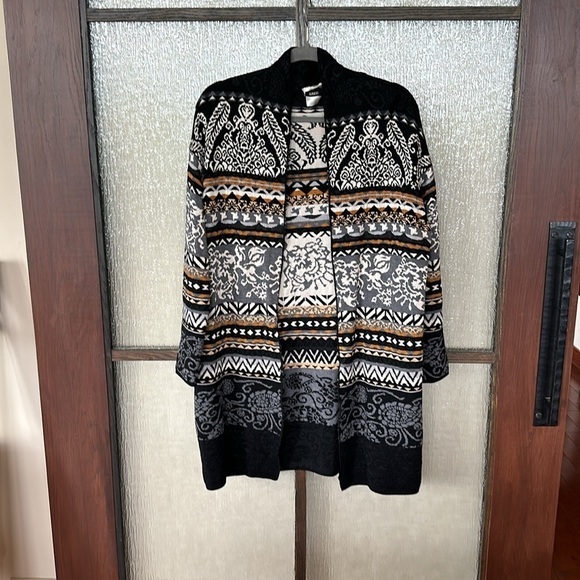 Fuzzi Nordique Cardigan in Black - Size M - Picture 4 of 15